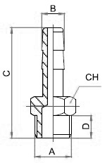 PHTM,Brass air fitting, Air connector, Brass fitting, air fitting